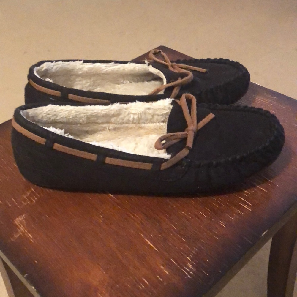 Black and Brown Moccasins